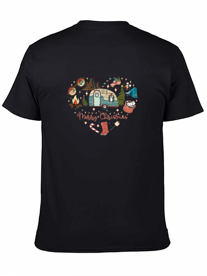 Camiseta Navideña Corazón Camping