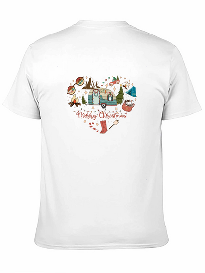 Camiseta Navideña Corazón Camping