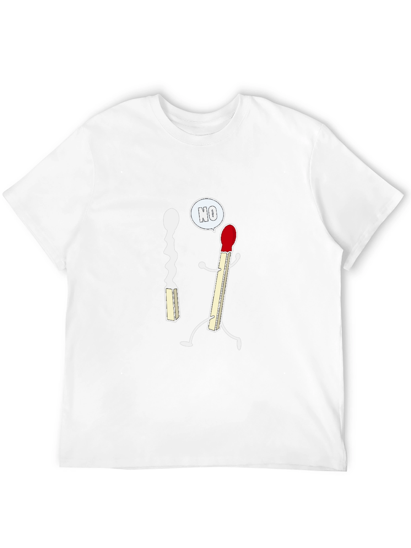 Camiseta Negra con Diseño de Fósforos