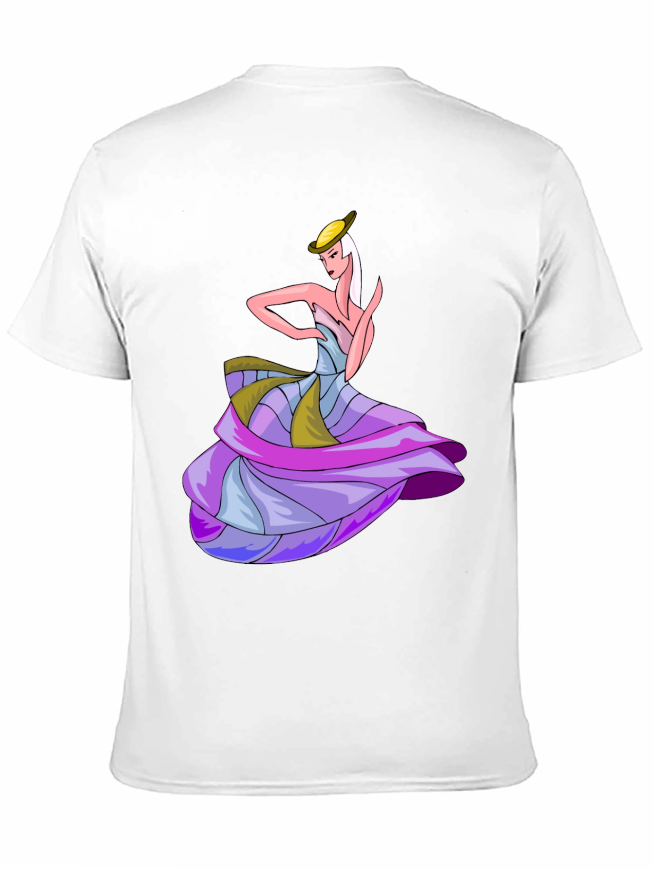 Camiseta Negra con Diseño de Bailarina Elegante