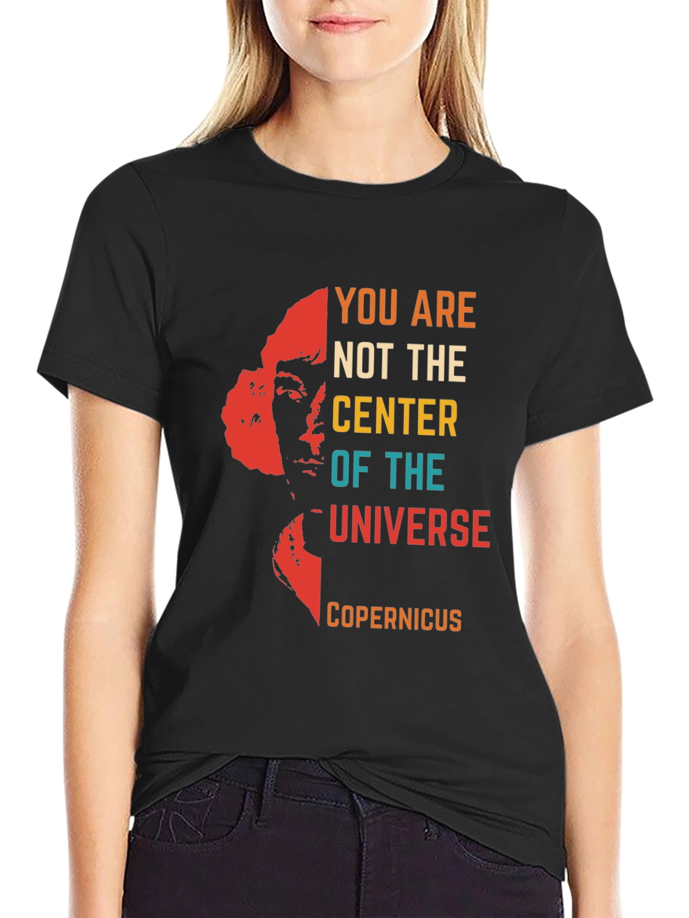 Camiseta Hombre Nicolás Copérnico - Universo