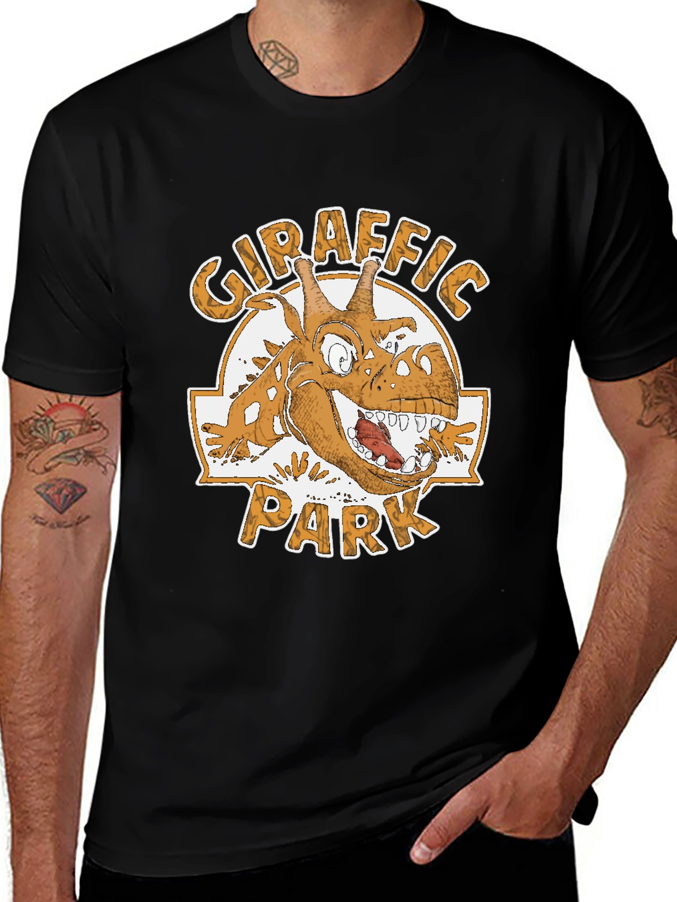 Camiseta Negra Giraffíc Park