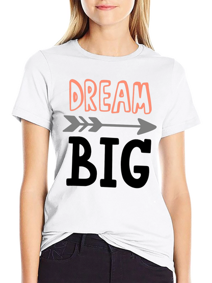 Camiseta Negra Dream Big para Inspiración Diaria