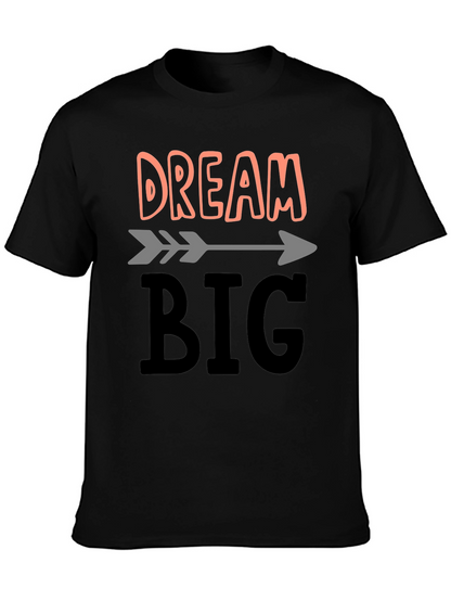 Camiseta Negra Dream Big para Inspiración Diaria