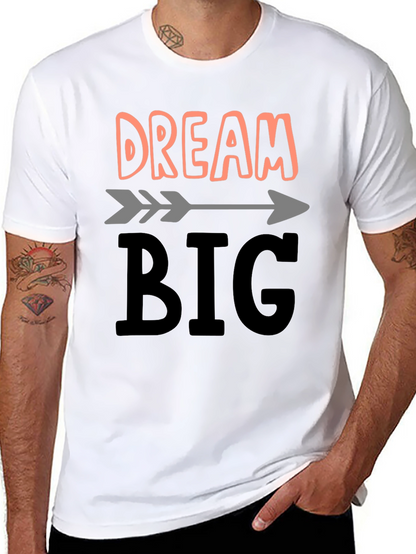Camiseta Negra Dream Big para Inspiración Diaria