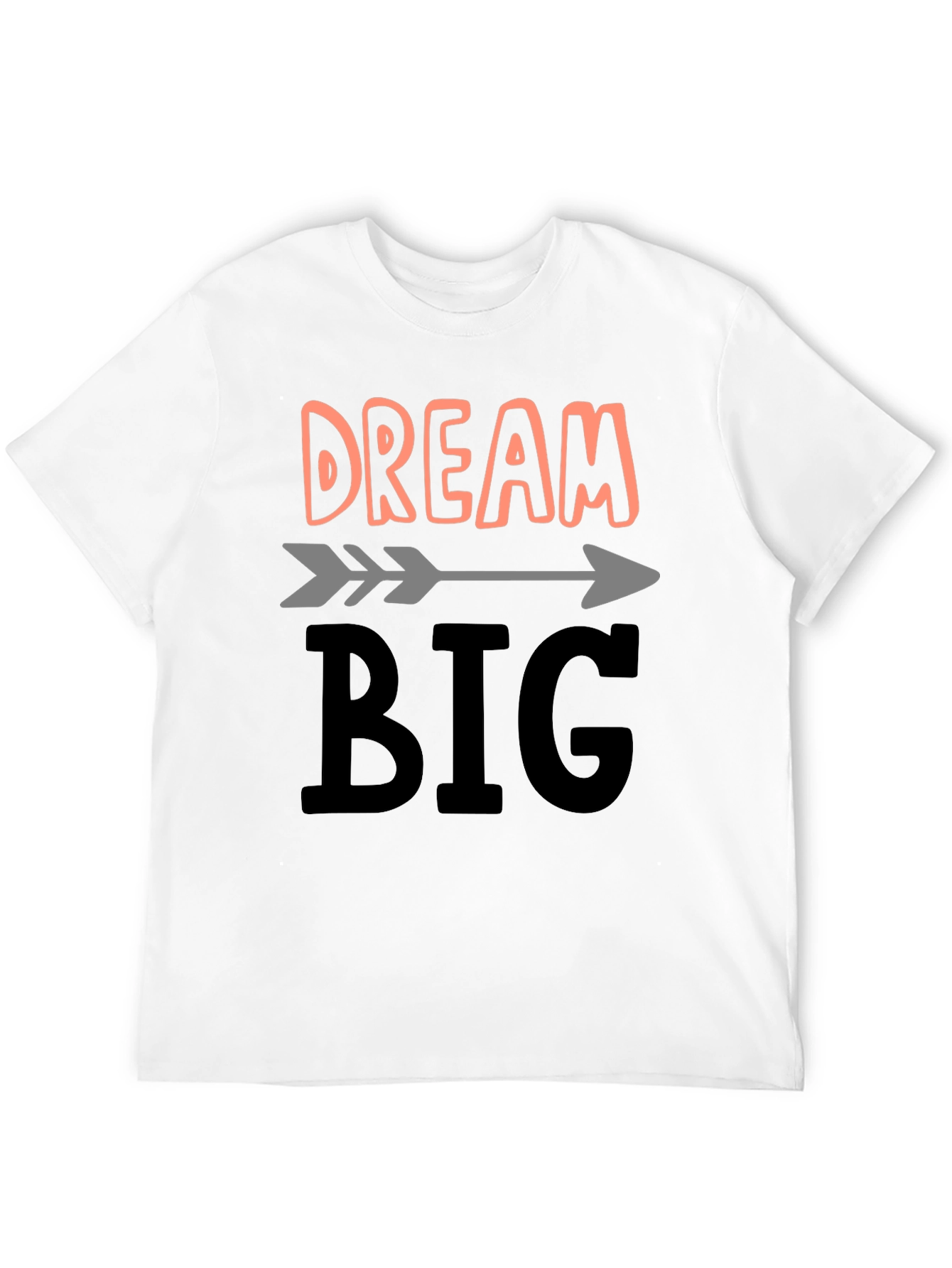 Camiseta Negra Dream Big para Inspiración Diaria