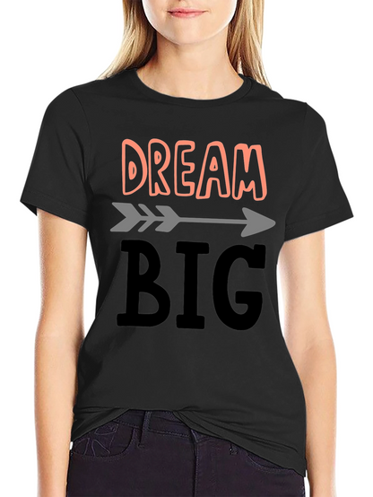 Camiseta Negra Dream Big para Inspiración Diaria