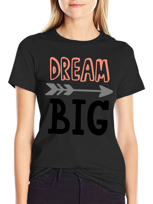 Camiseta Negra Dream Big para Inspiración Diaria
