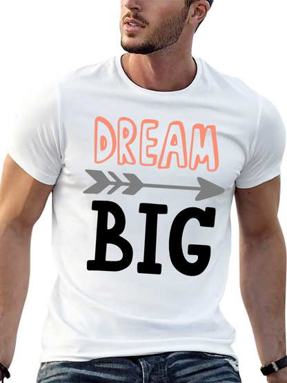Camiseta Negra Dream Big para Inspiración Diaria