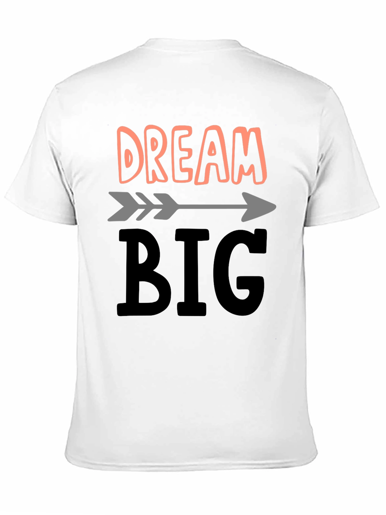 Camiseta Negra Dream Big para Inspiración Diaria