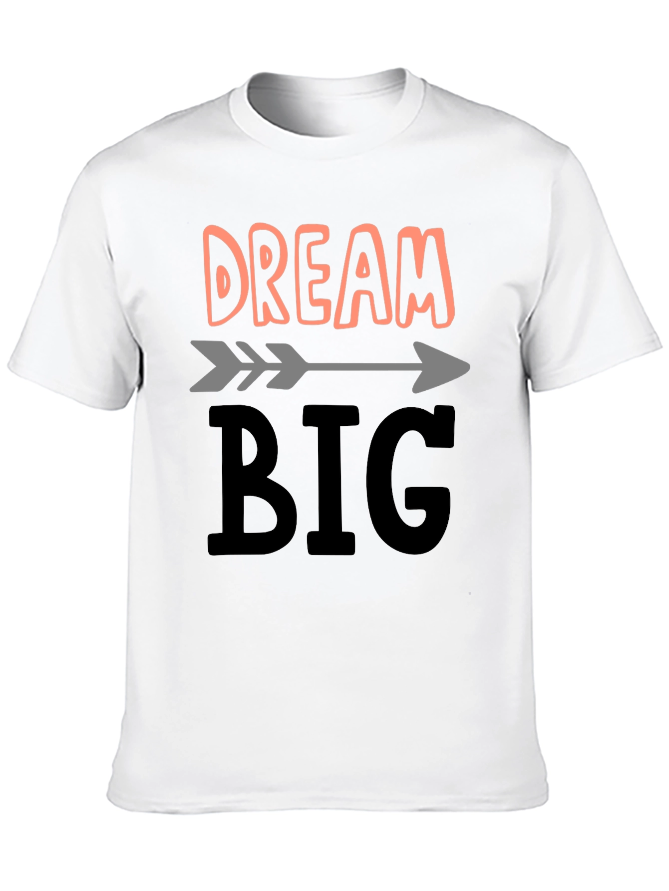 Camiseta Negra Dream Big para Inspiración Diaria