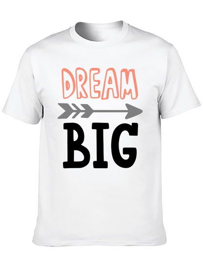 Camiseta Negra Dream Big para Inspiración Diaria