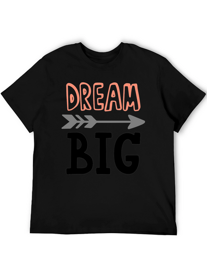 Camiseta Negra Dream Big para Inspiración Diaria