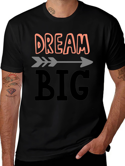 Camiseta Negra Dream Big para Inspiración Diaria