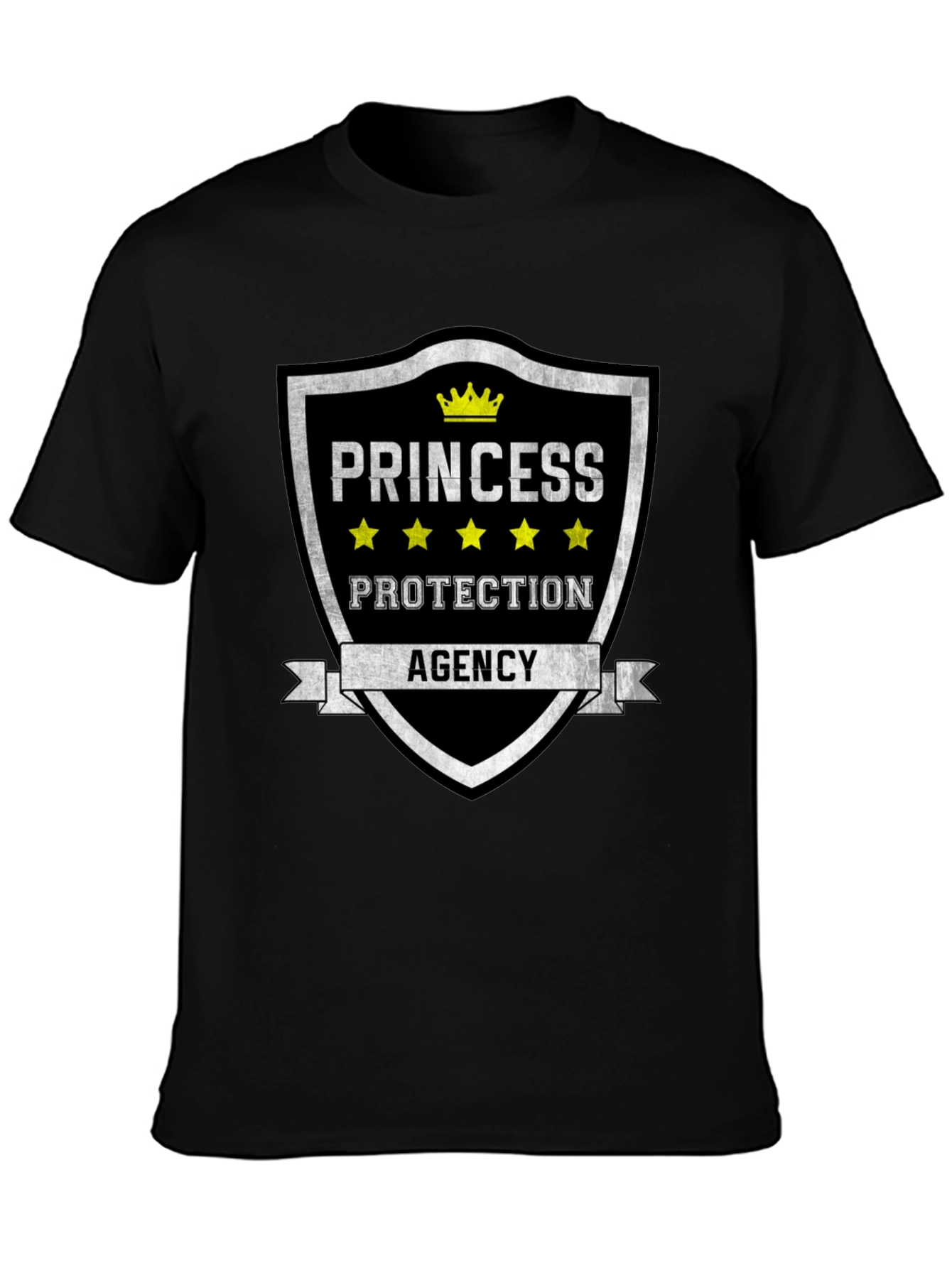 Camiseta Negra - Agencia de Protección de Princesas