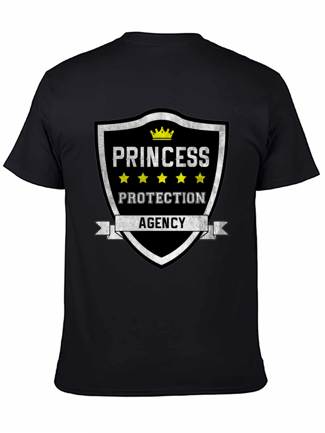 Camiseta Negra - Agencia de Protección de Princesas