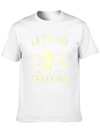 Camiseta Negra de Senderismo Lets Go Trekking