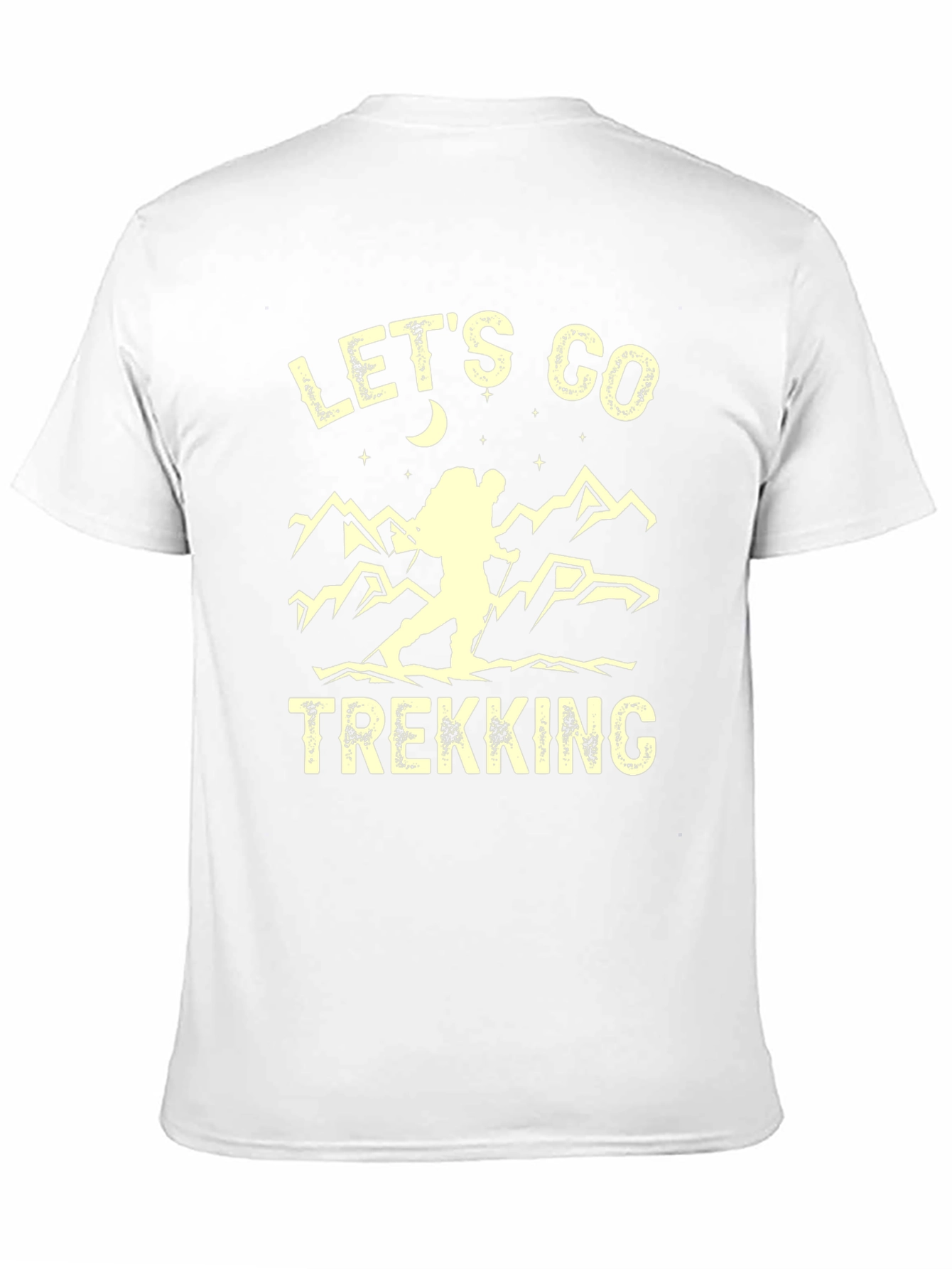 Camiseta Negra de Senderismo Lets Go Trekking