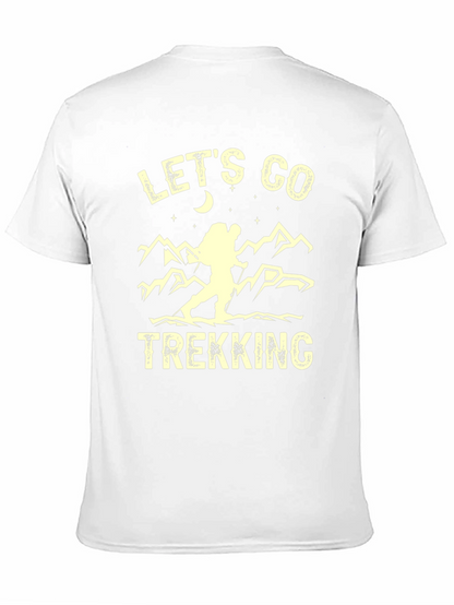 Camiseta Negra de Senderismo Lets Go Trekking