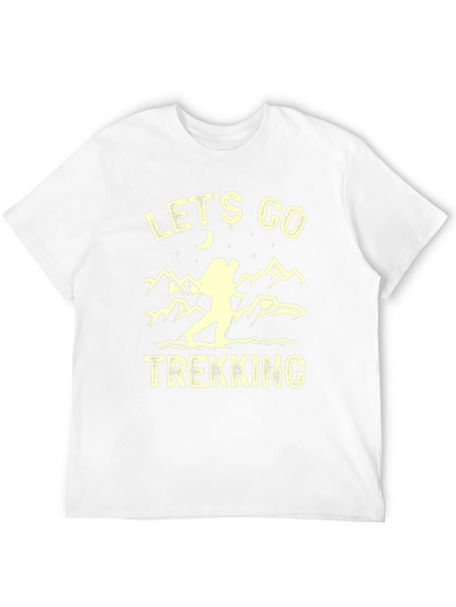 Camiseta Negra de Senderismo Lets Go Trekking