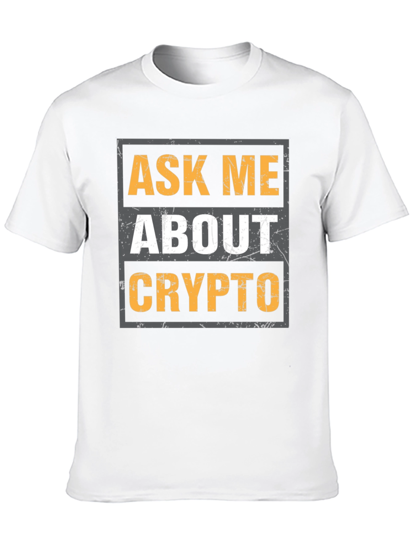 Camiseta Negra: Pregúntame Sobre Crypto