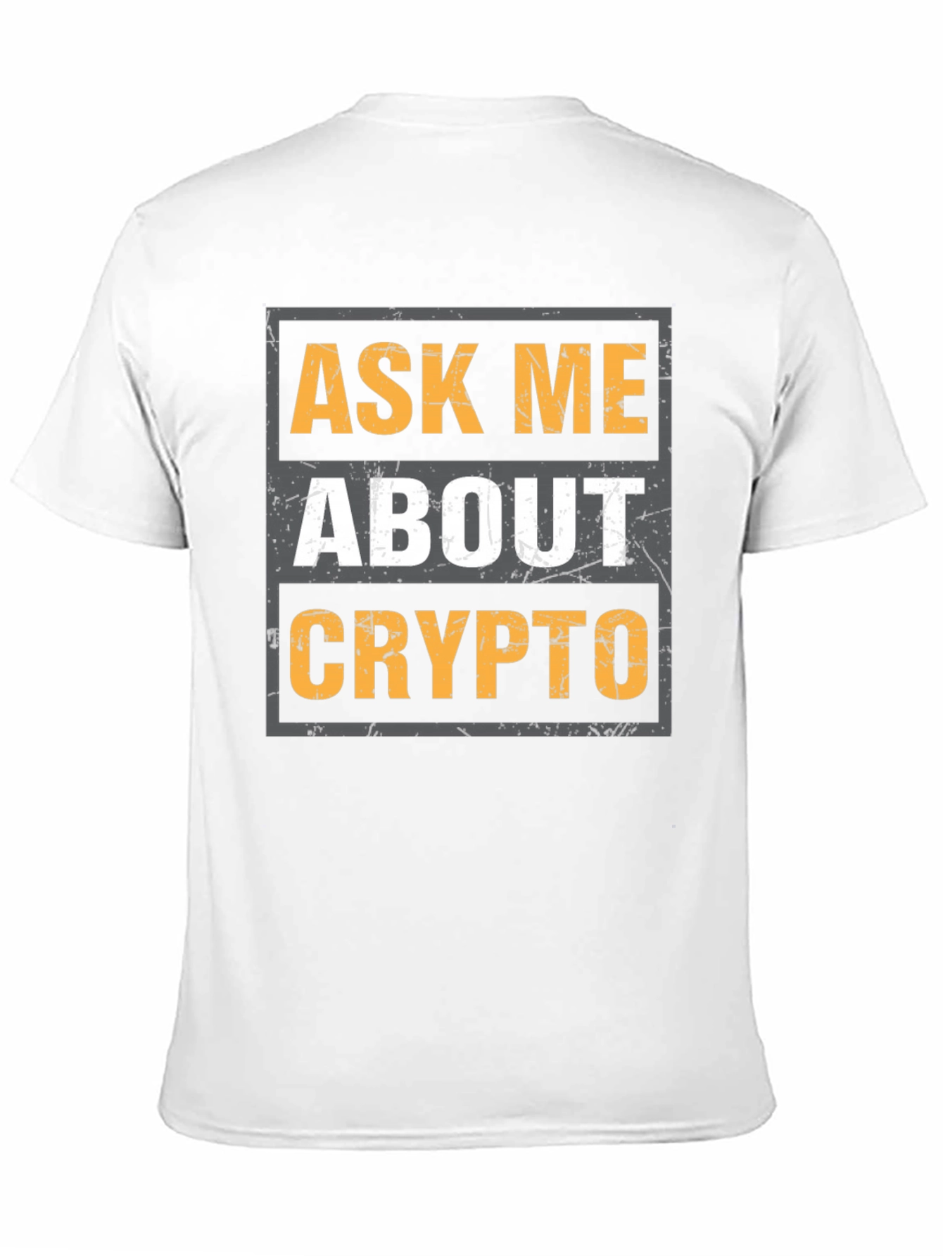 Camiseta Negra: Pregúntame Sobre Crypto