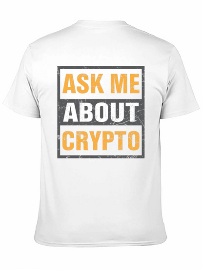 Camiseta Negra: Pregúntame Sobre Crypto