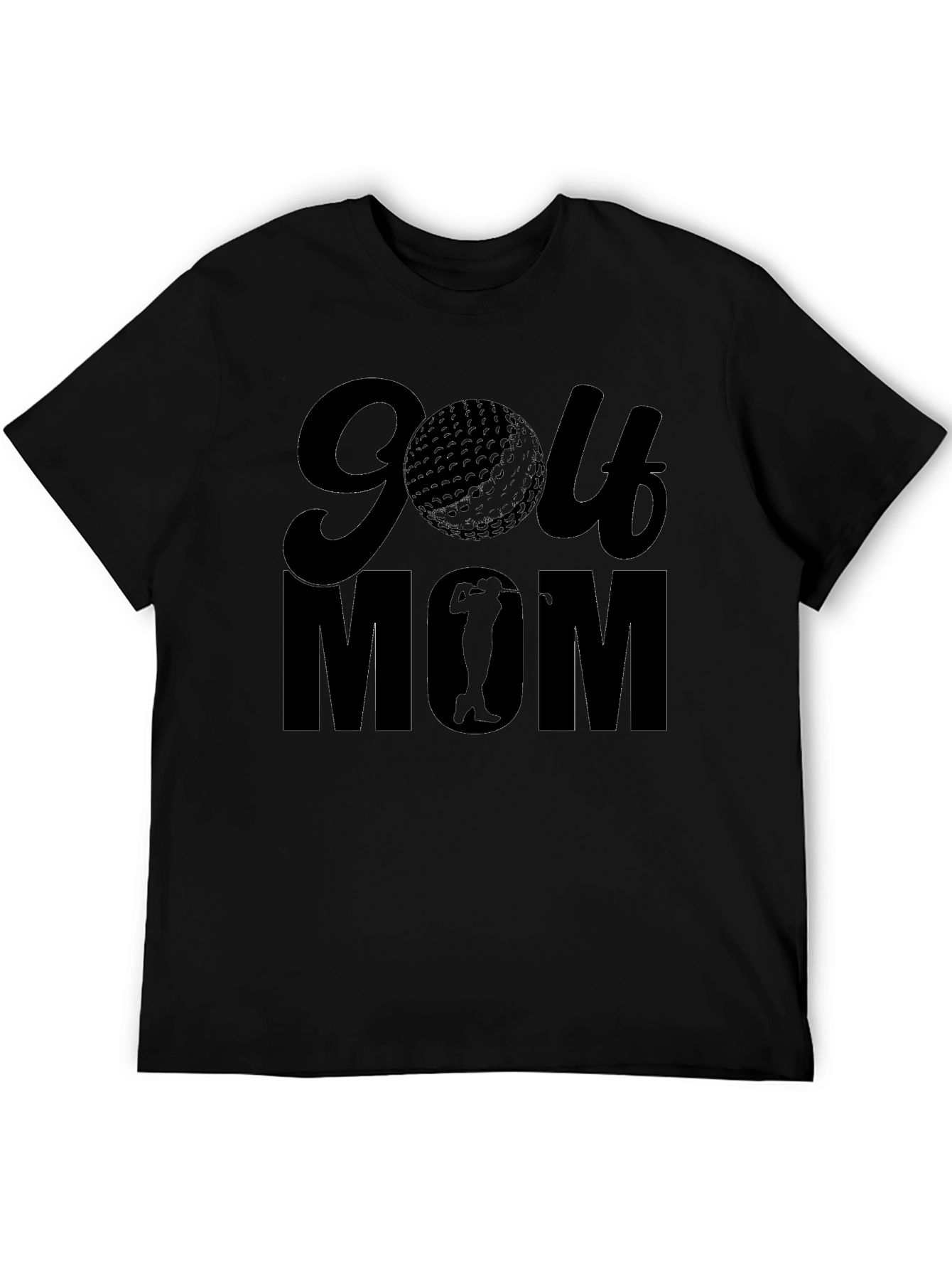 Camiseta Negra de Golf para Mamá