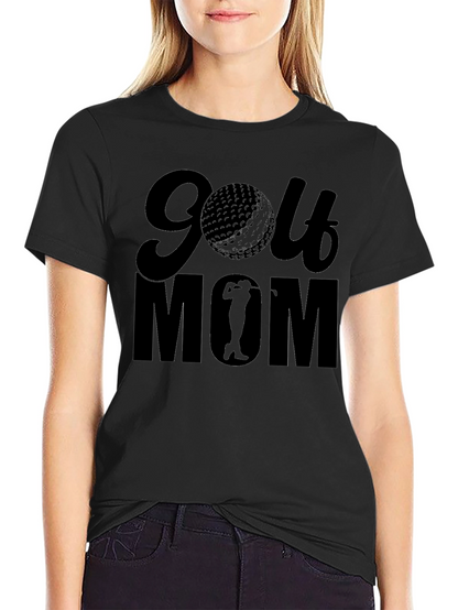 Camiseta Negra de Golf para Mamá