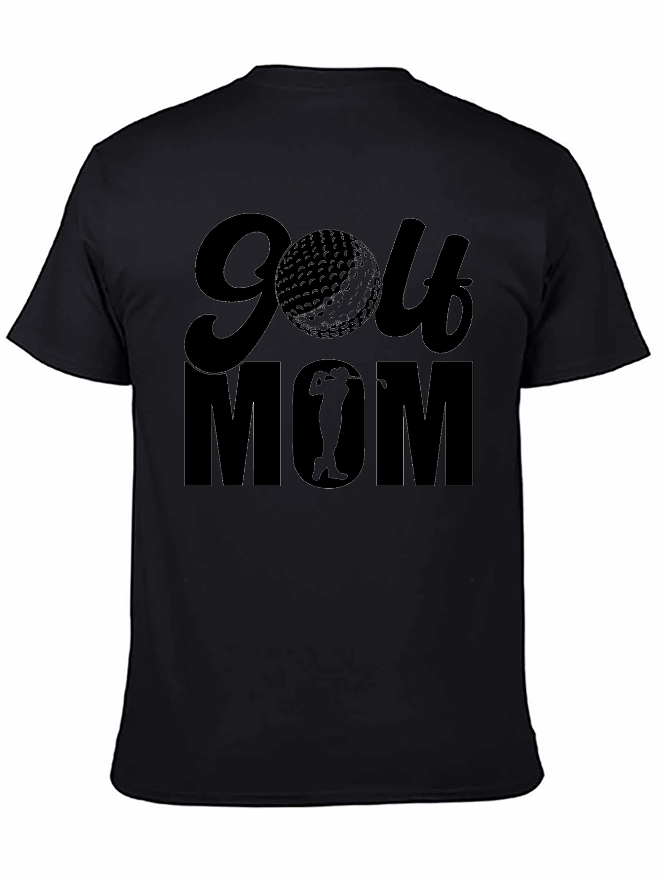 Camiseta Negra de Golf para Mamá