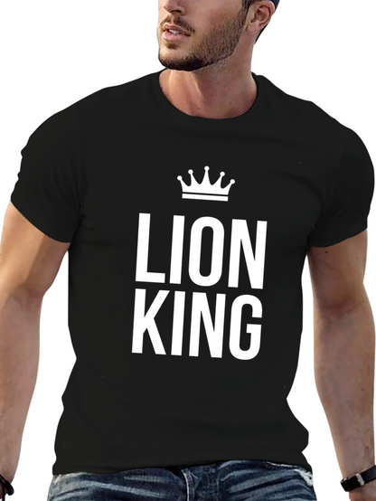 Camiseta Negra Lion King para Hombre