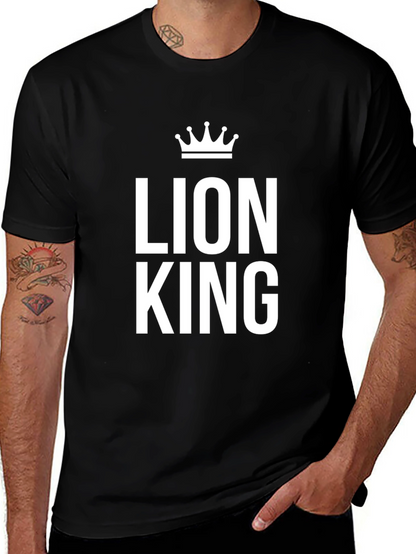 Camiseta Negra Lion King para Hombre