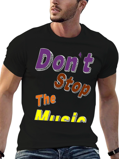 Camiseta Negra Dont Stop The Music