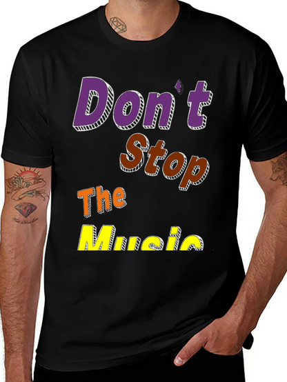 Camiseta Negra Dont Stop The Music
