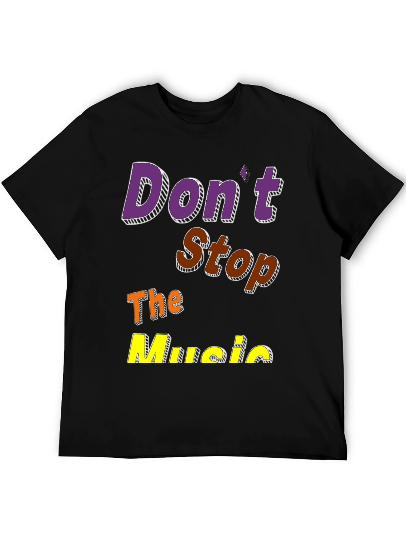 Camiseta Negra Dont Stop The Music