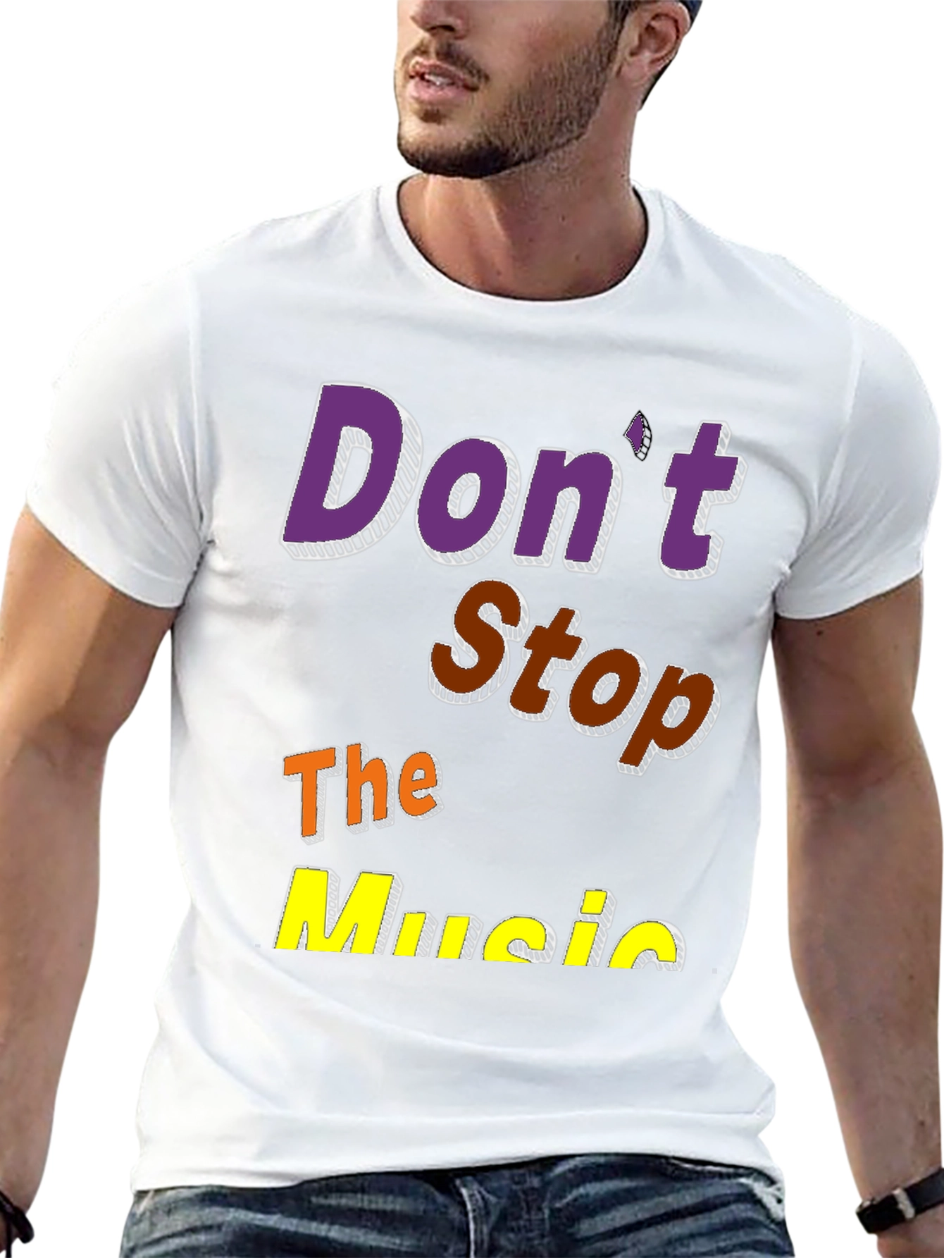 Camiseta Negra Dont Stop The Music