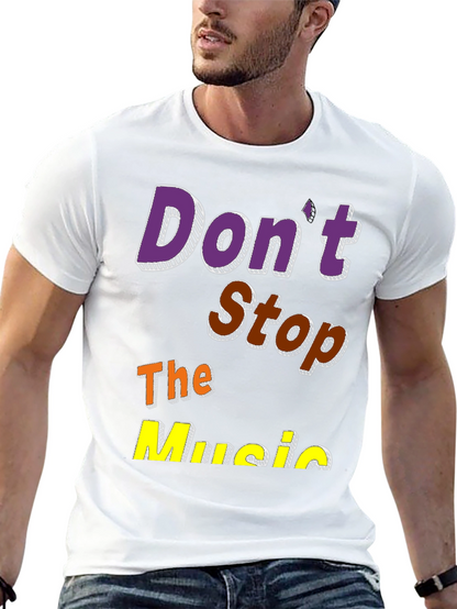Camiseta Negra Dont Stop The Music