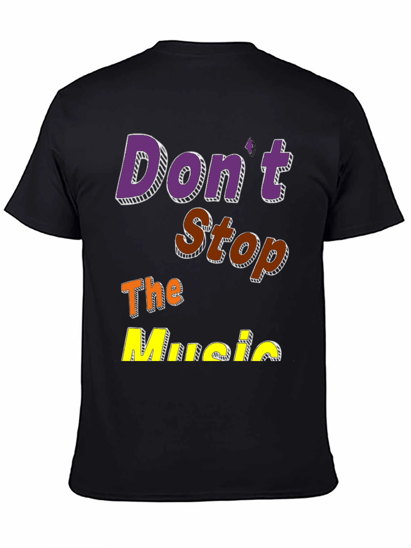 Camiseta Negra Dont Stop The Music