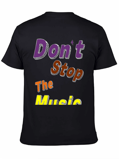 Camiseta Negra Dont Stop The Music