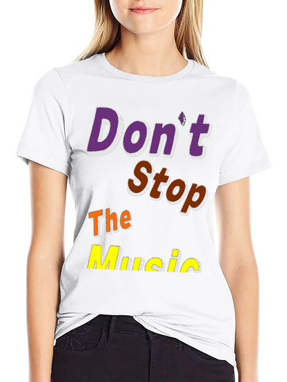 Camiseta Negra Dont Stop The Music