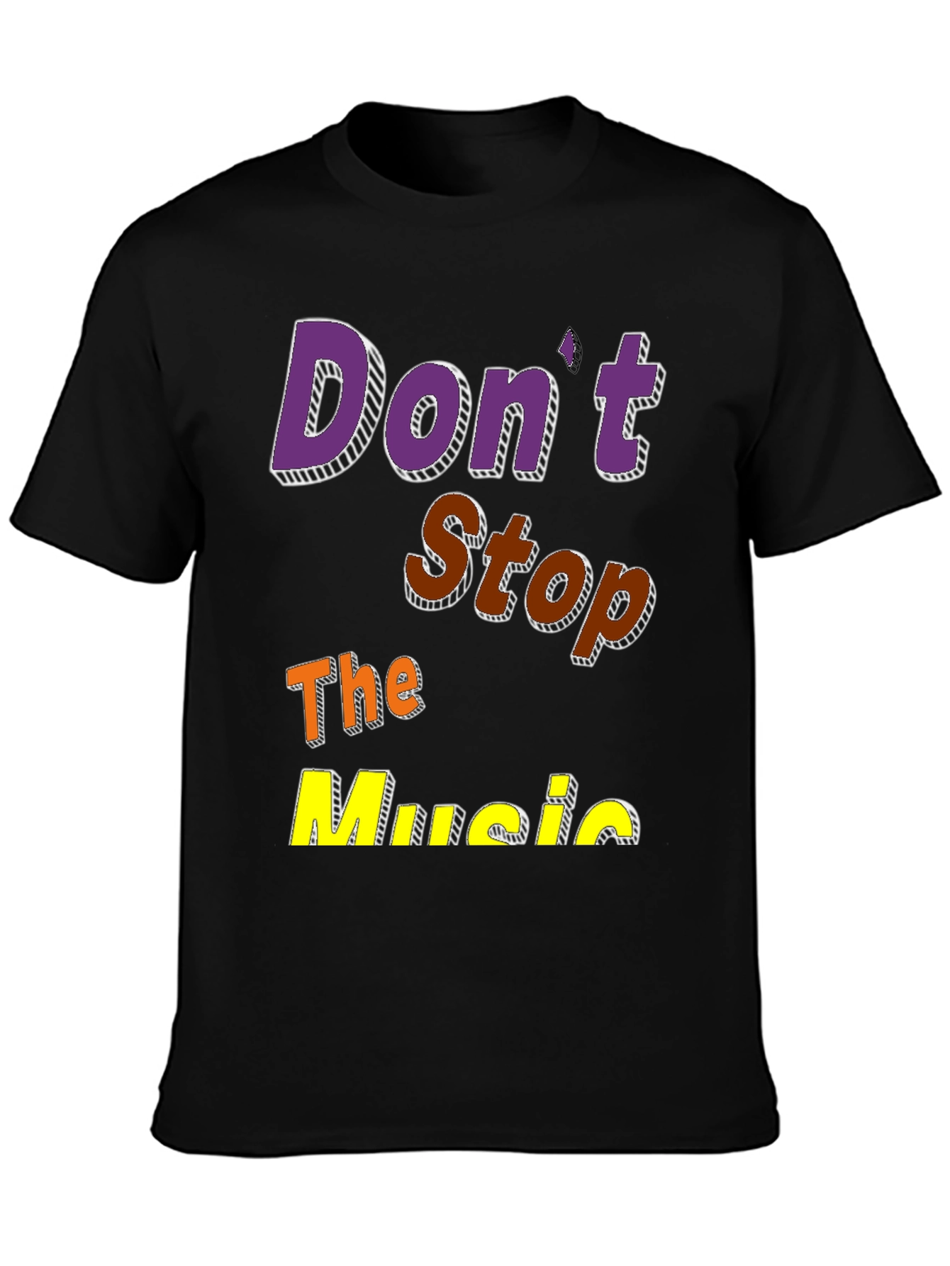 Camiseta Negra Dont Stop The Music
