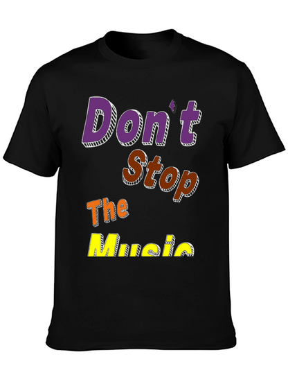 Camiseta Negra Dont Stop The Music