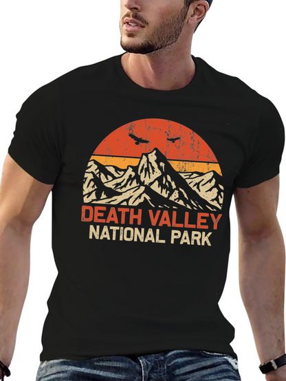 Camiseta Hombre Death Valley National Park Retro