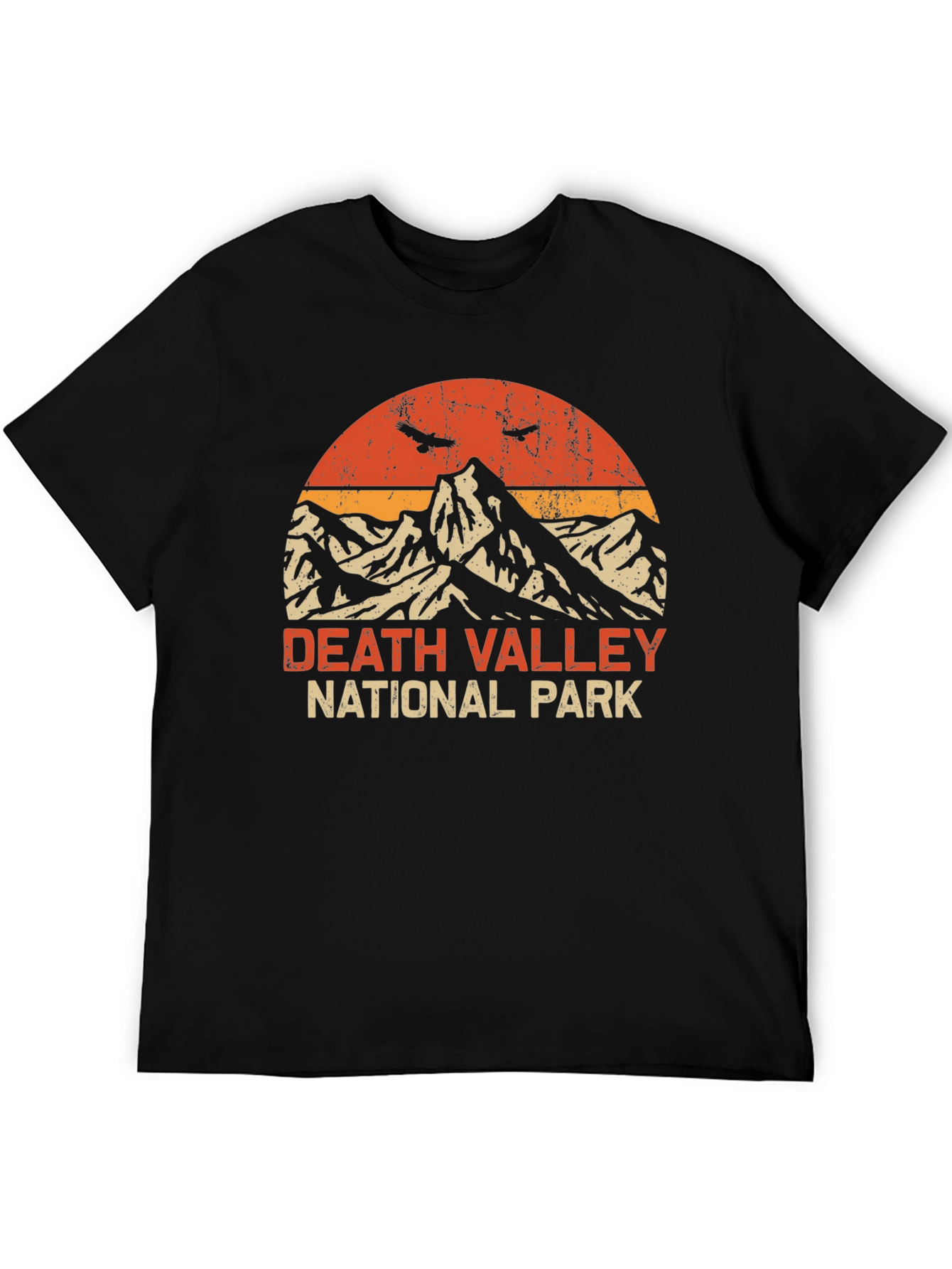 Camiseta Hombre Death Valley National Park Retro