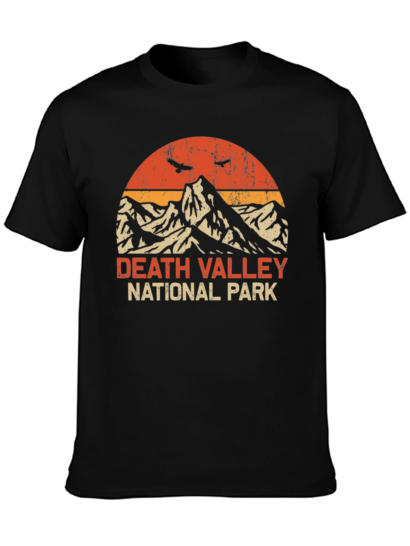 Camiseta Hombre Death Valley National Park Retro
