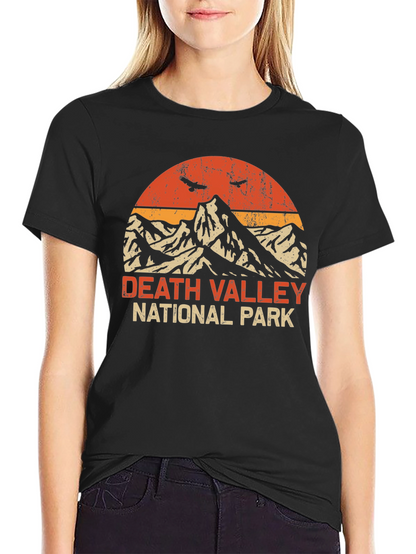 Camiseta Hombre Death Valley National Park Retro