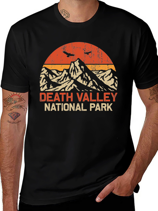 Camiseta Hombre Death Valley National Park Retro