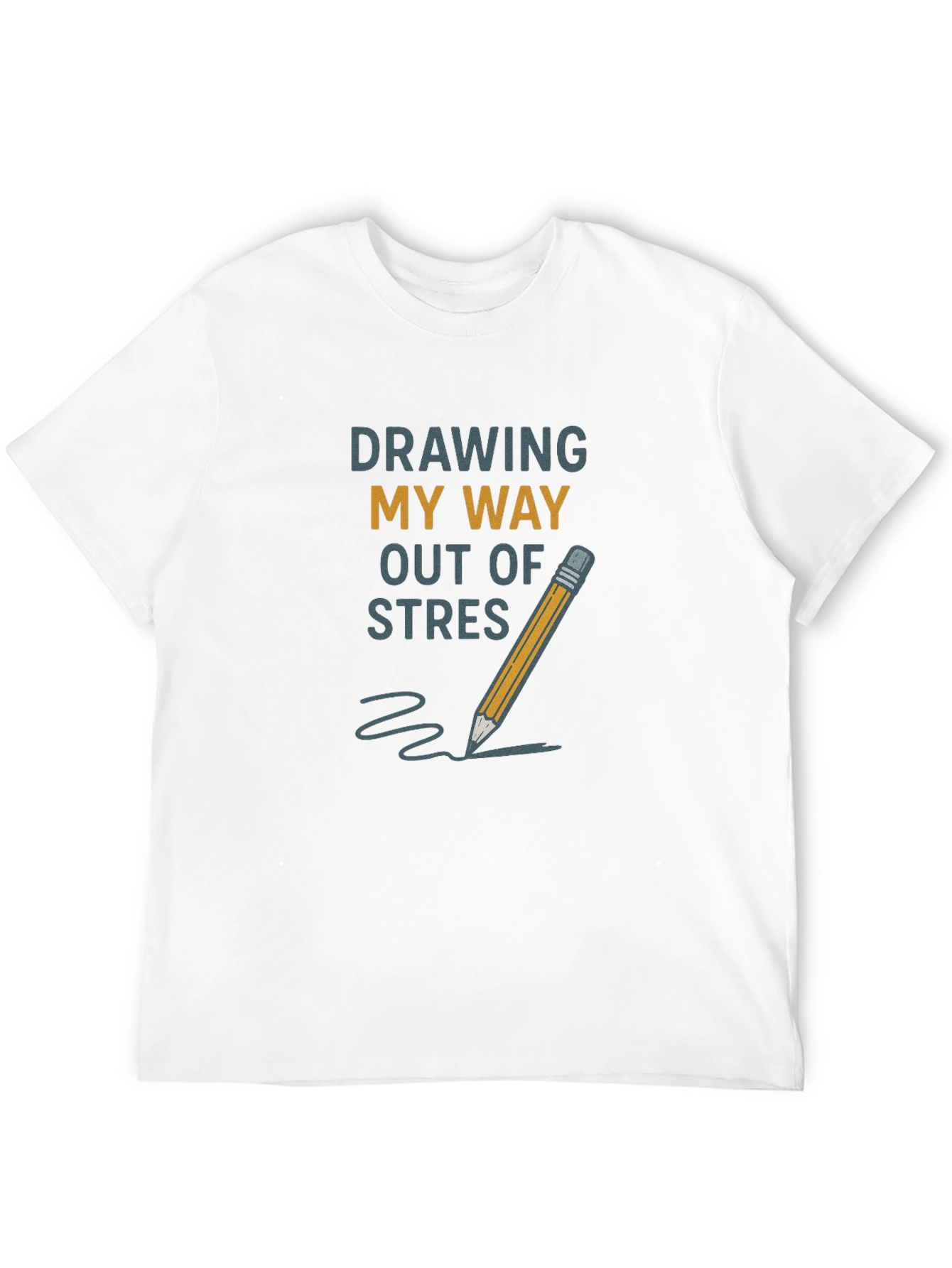 Camiseta Negra: Dibujando Para Desestresarme