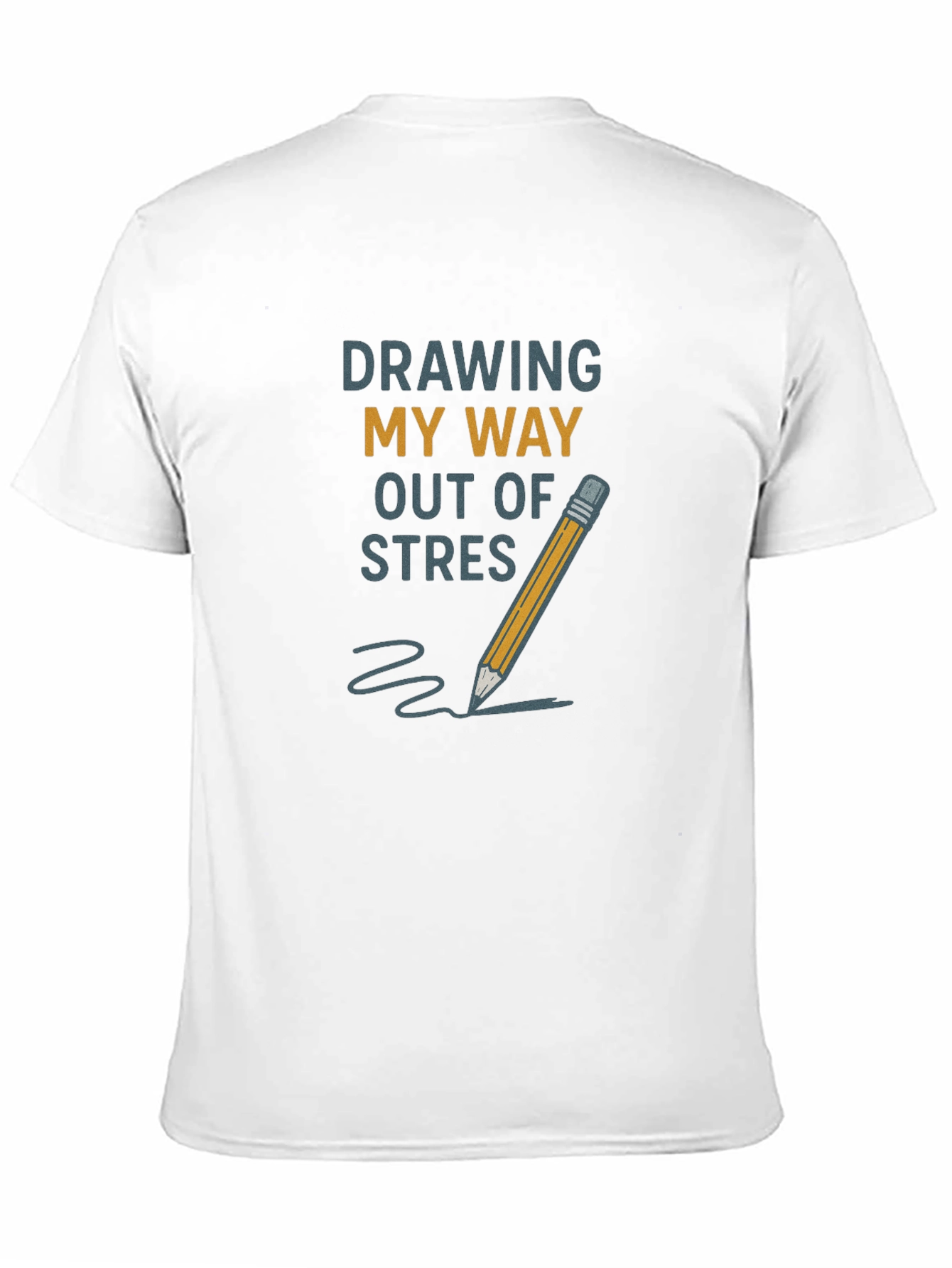 Camiseta Negra: Dibujando Para Desestresarme