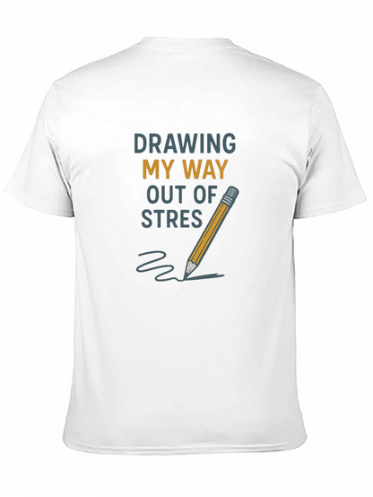 Camiseta Negra: Dibujando Para Desestresarme